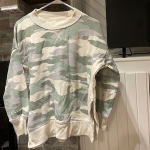 Camo aerie crewneck
